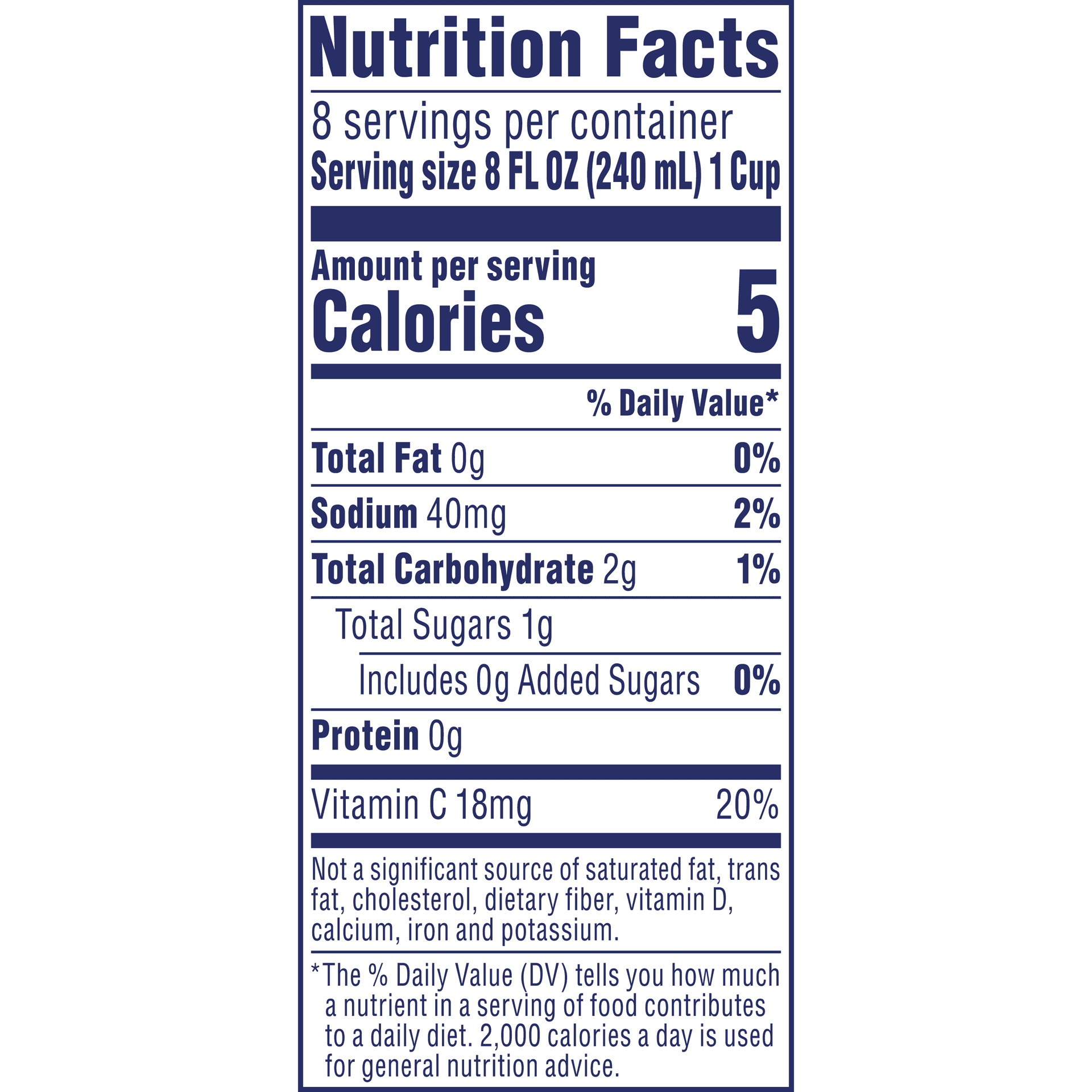 Nutrition Label