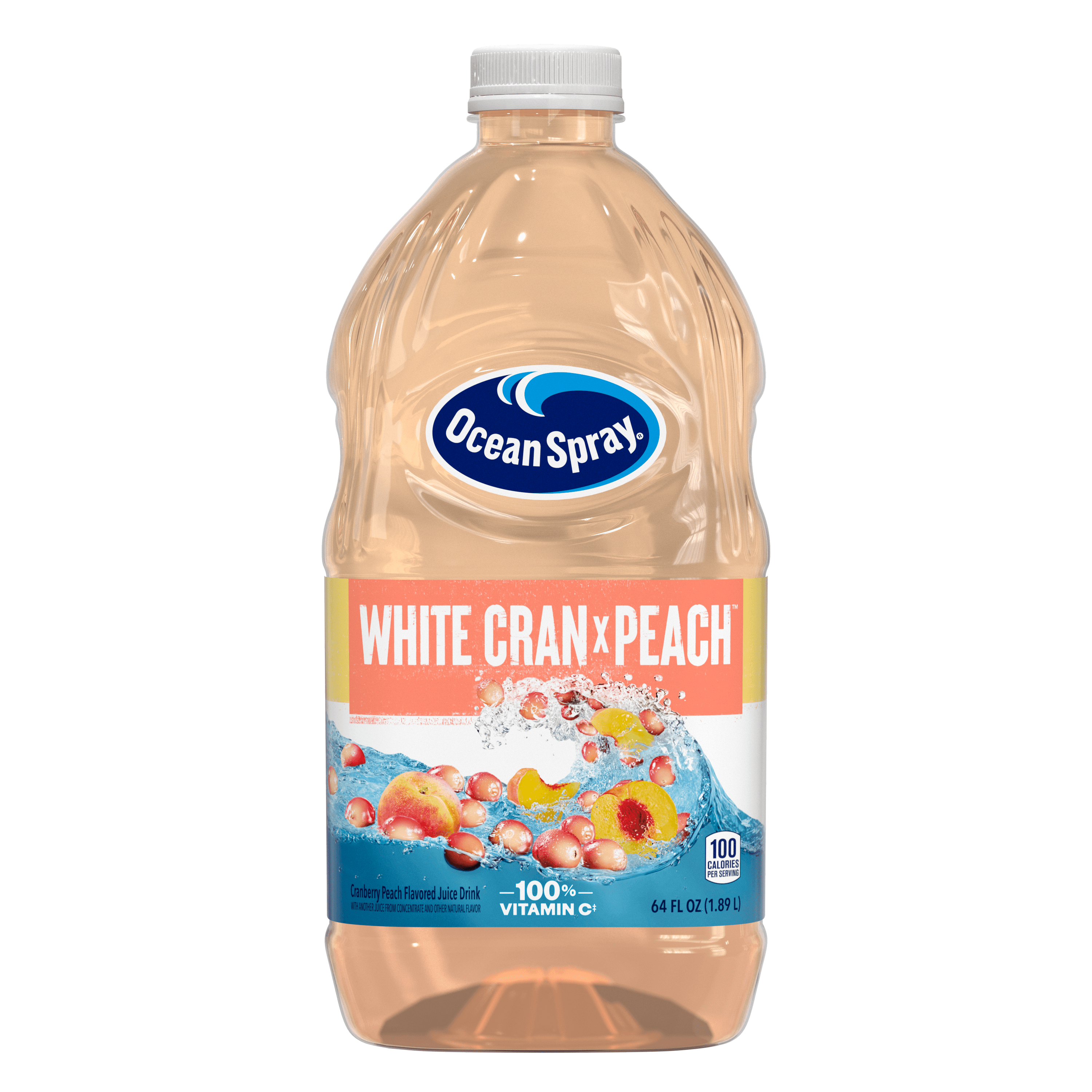 64oz OS White CranPeach front