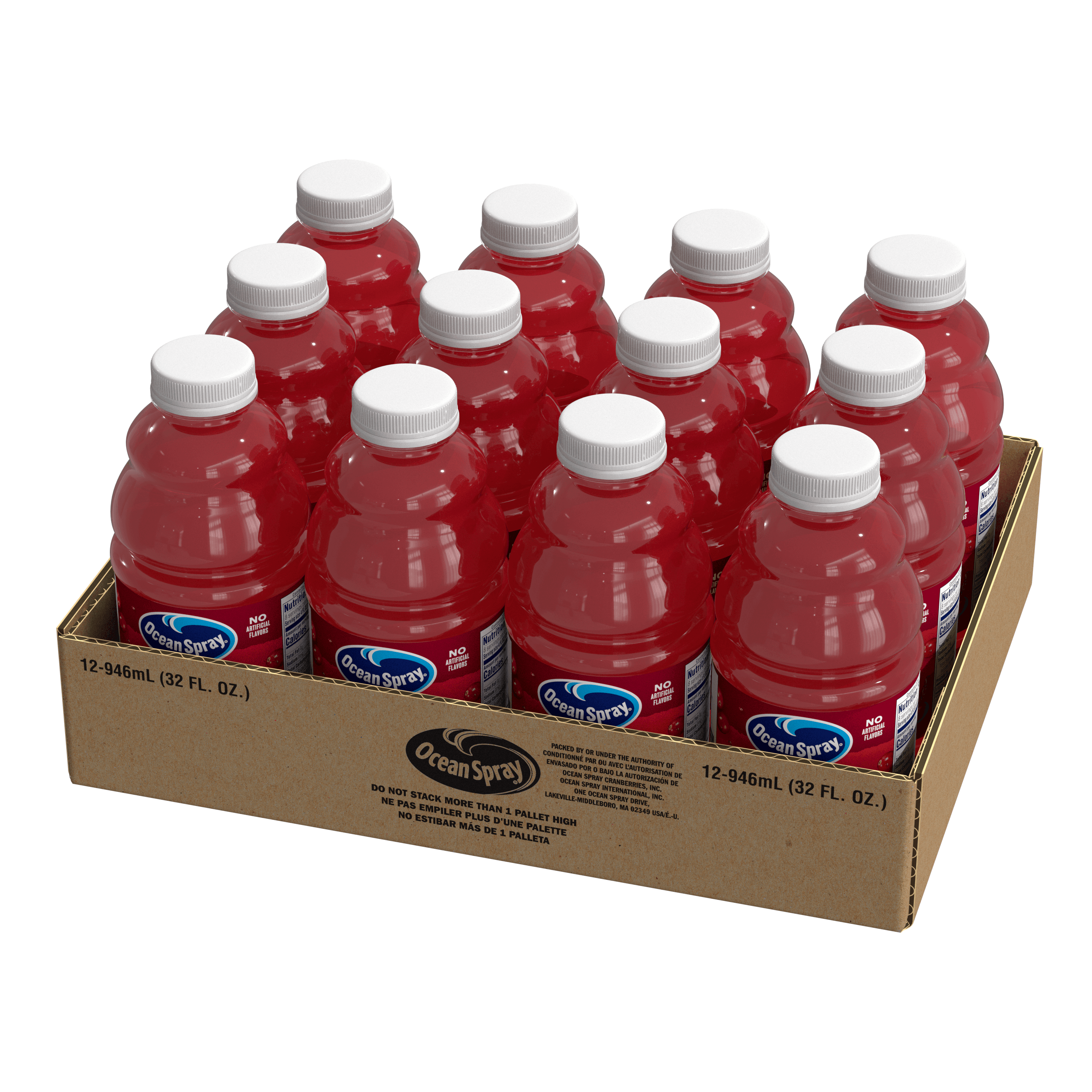 12 32oz OS Bar Pac Cranberry Tray