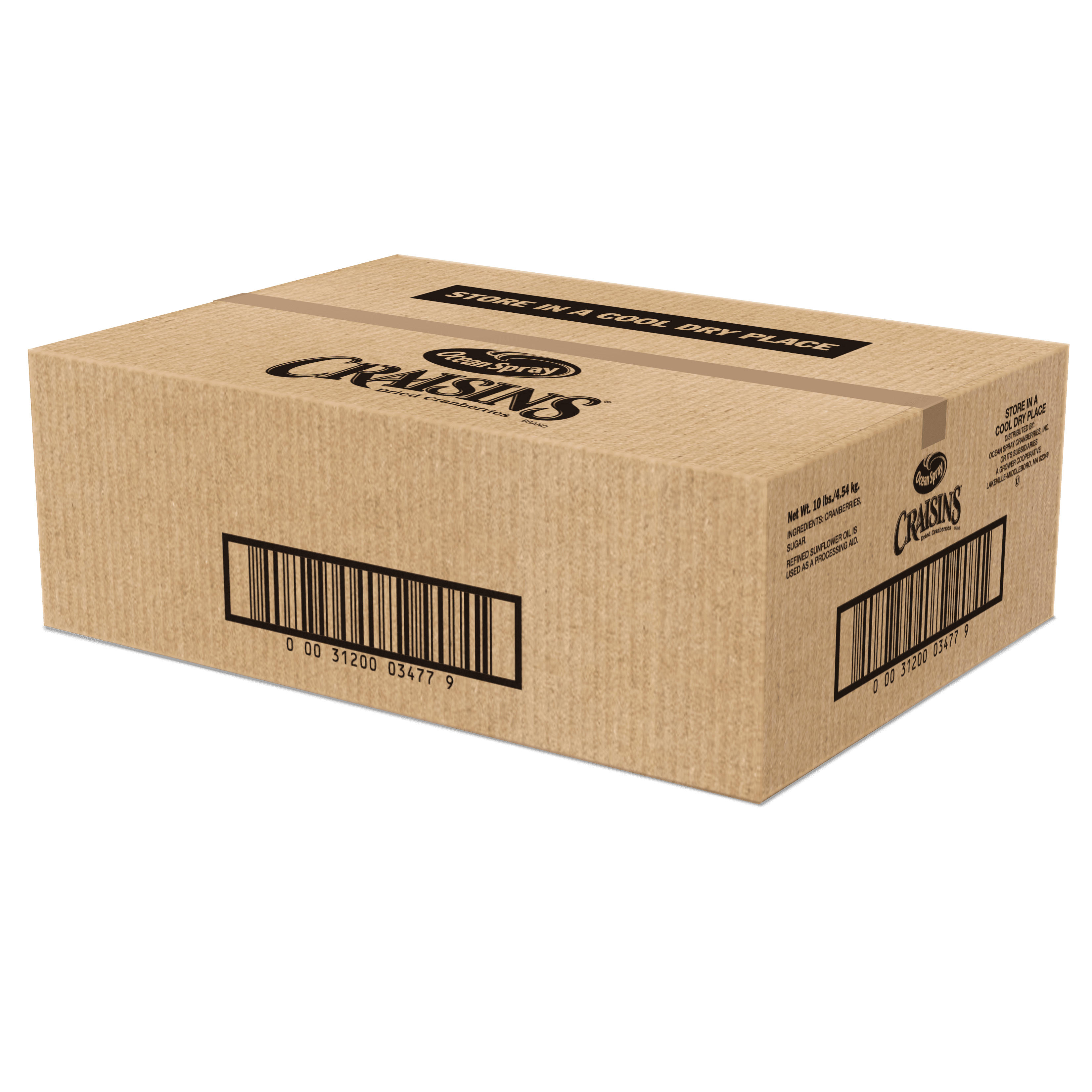 10 lb closed box of Craisins