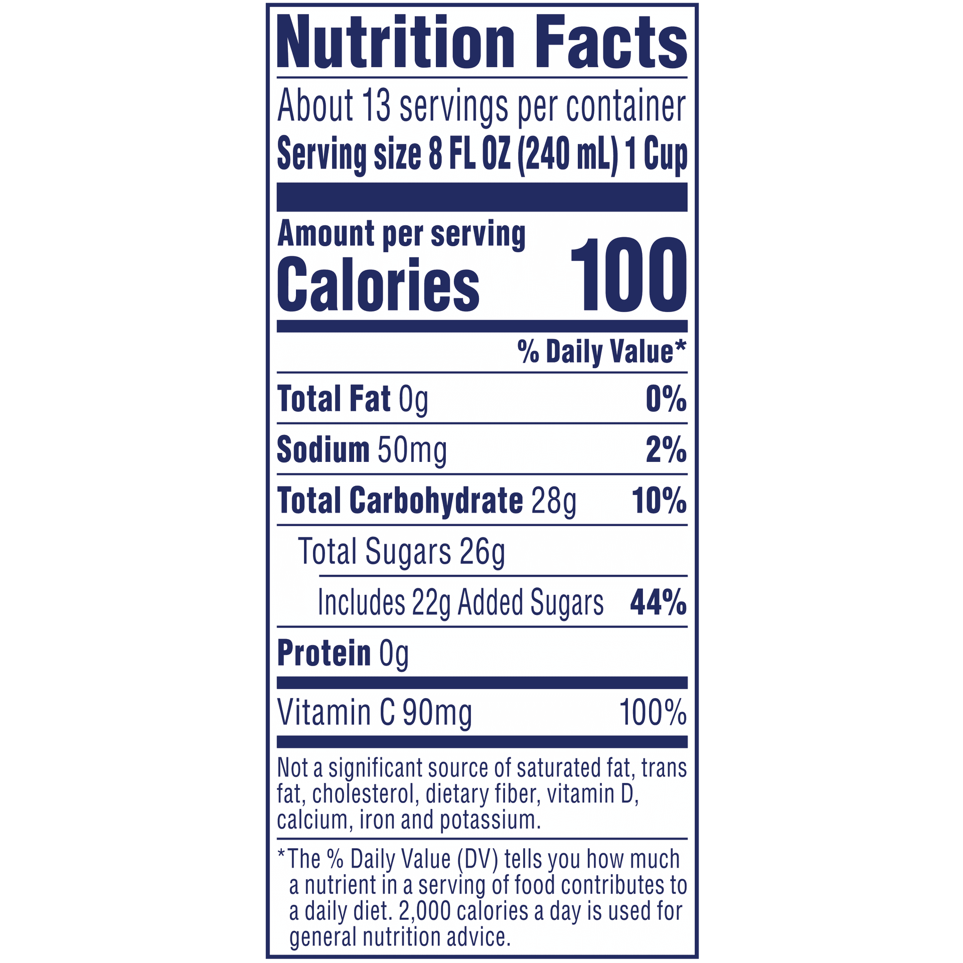Nutrition Label