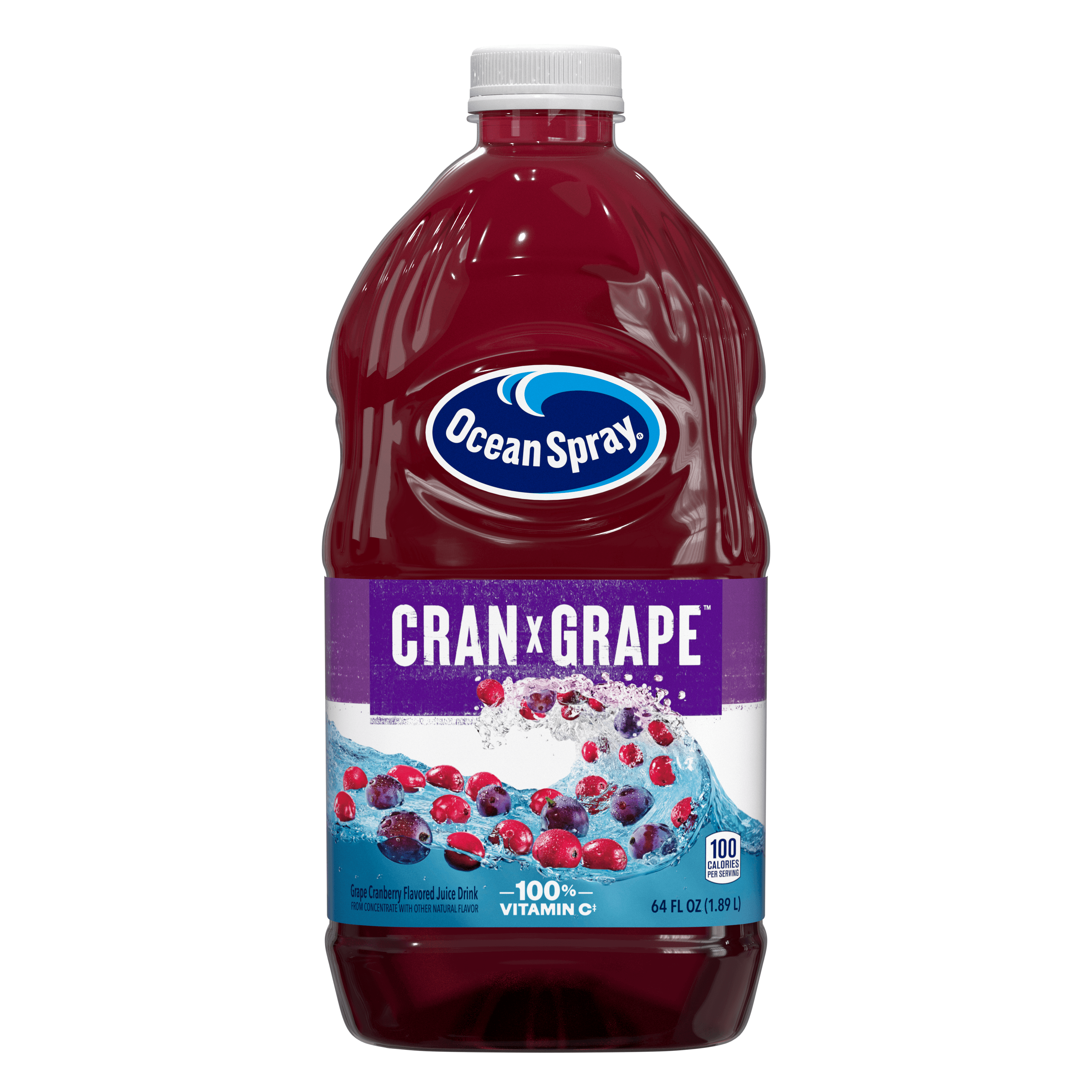 OS Blends Cranberry Grape Juice, 64Z, 8CT