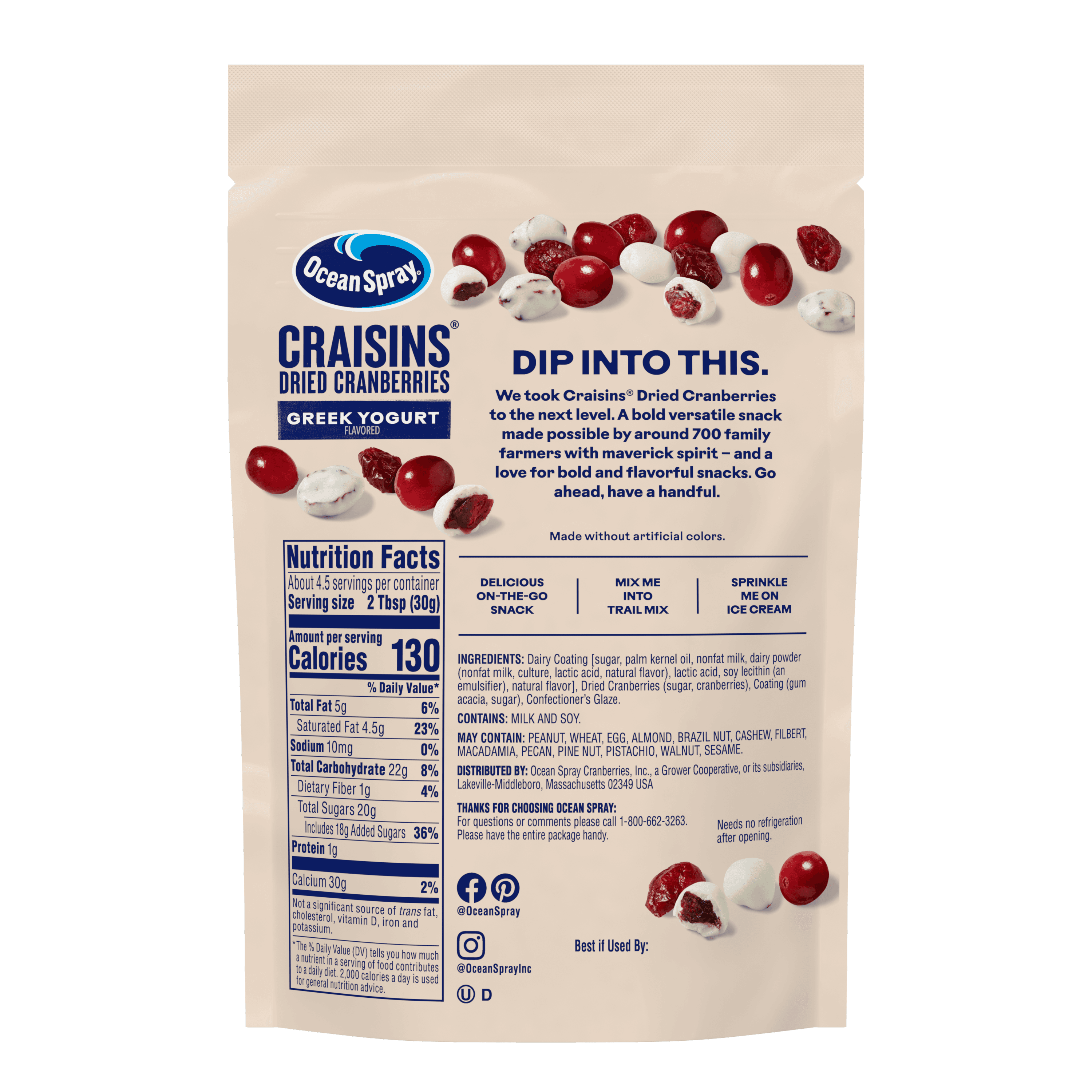 Craisins Greek Yogurt 5oz back(00002 0000029745)(8248)