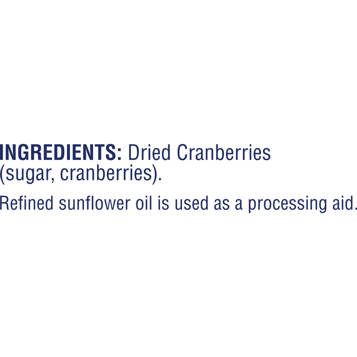 Craisins Original ING 2(from 48oz)