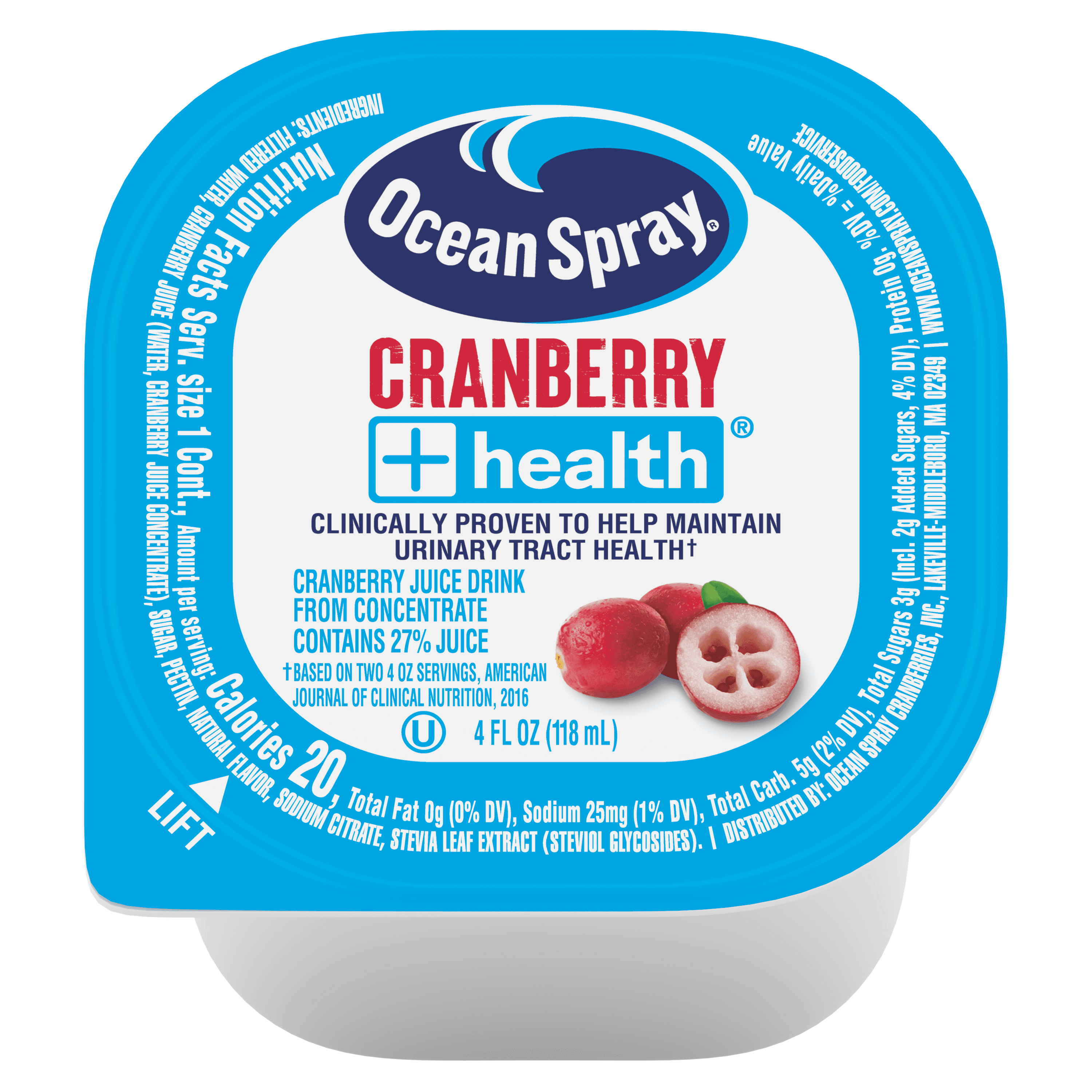 Ocean Spray 4oz Cran Health plunge