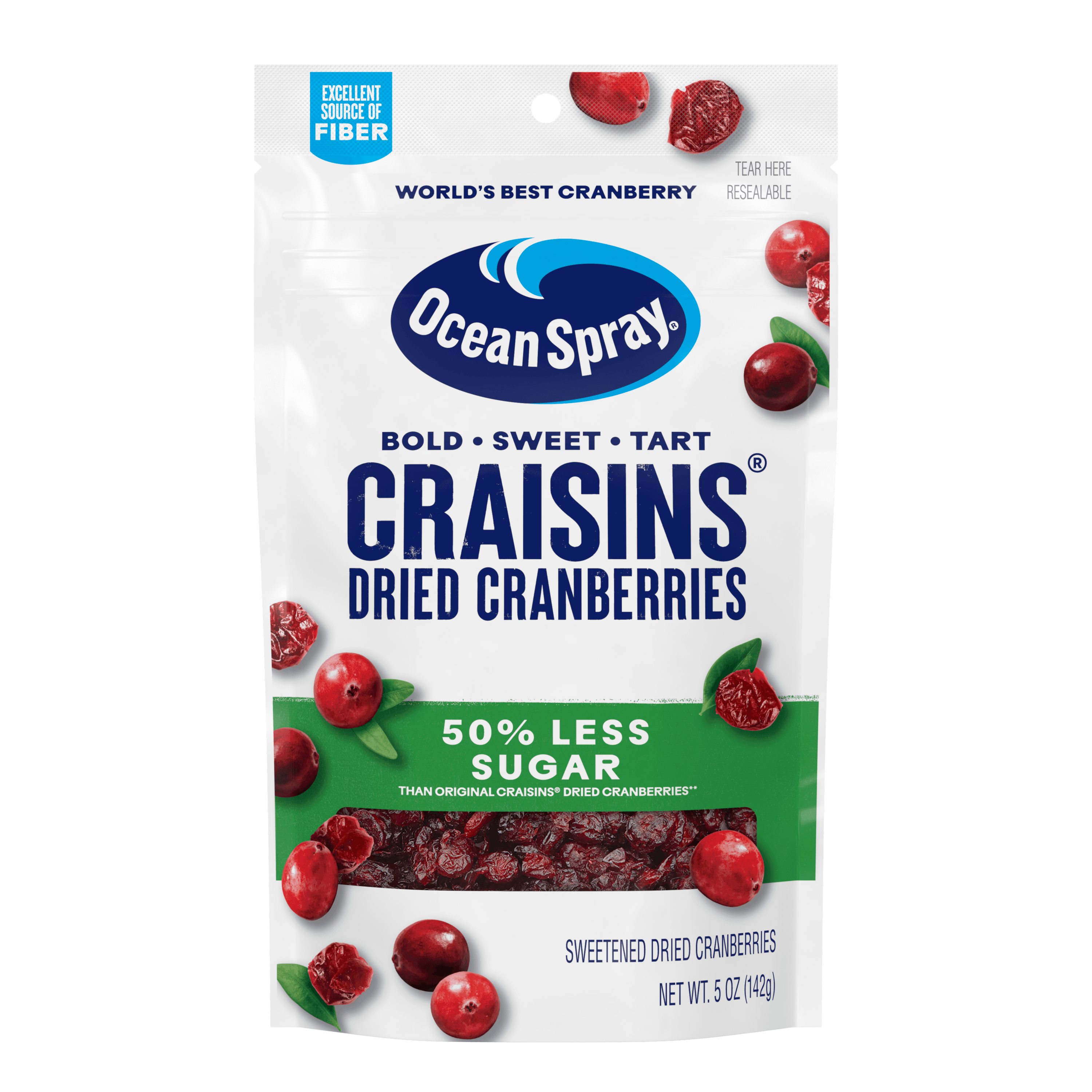 5oz OS Craisins Less Sugar front