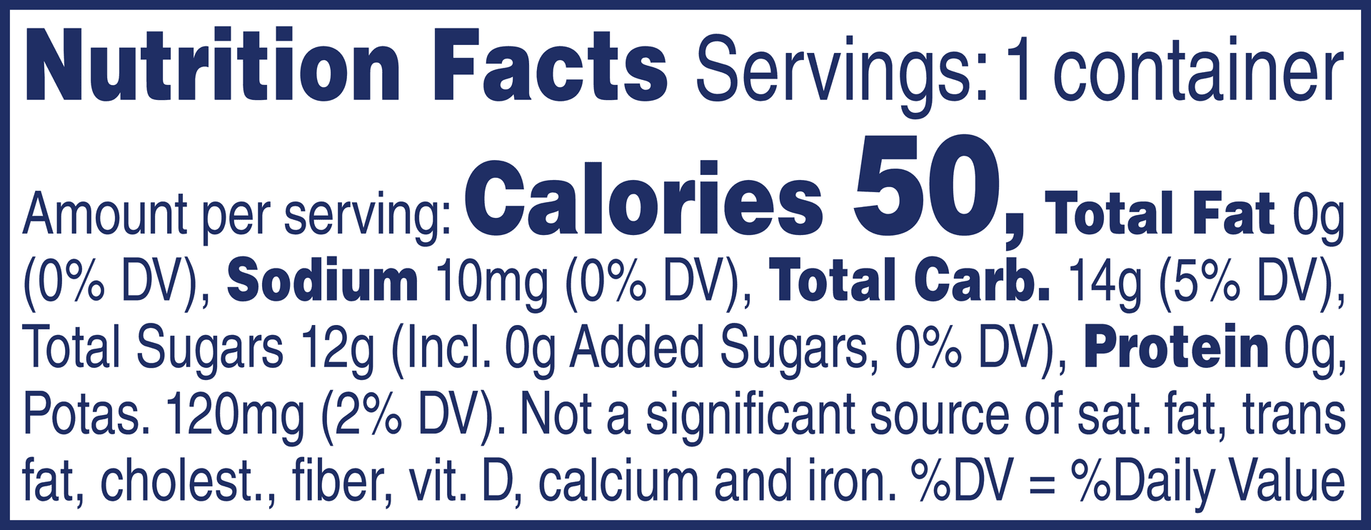 Nutrition Label