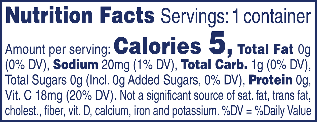 Nutrition Facts