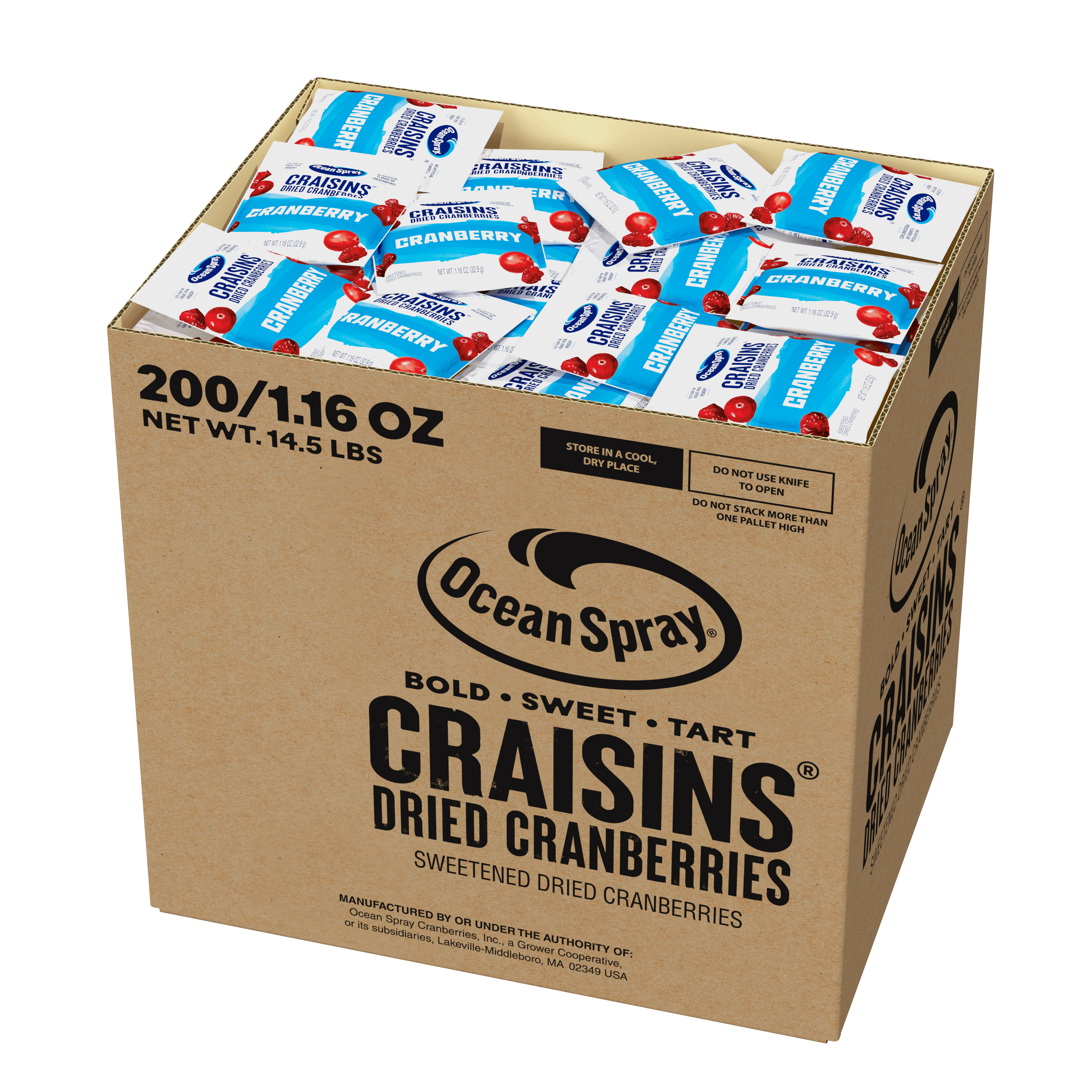 Craisins 1p16oz 200 Case open Original