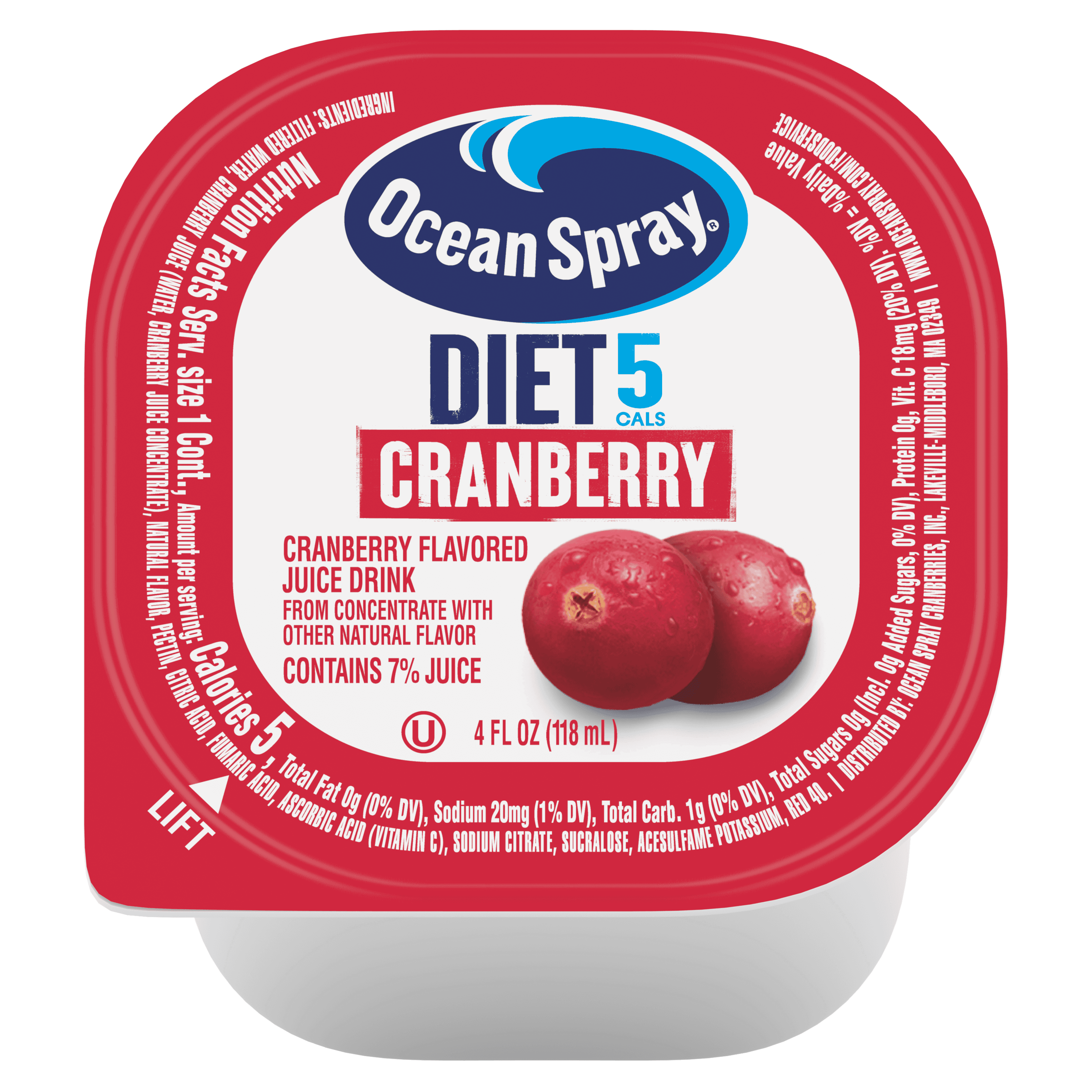 Ocean Spray 4oz Diet CJC plunge(7307)
