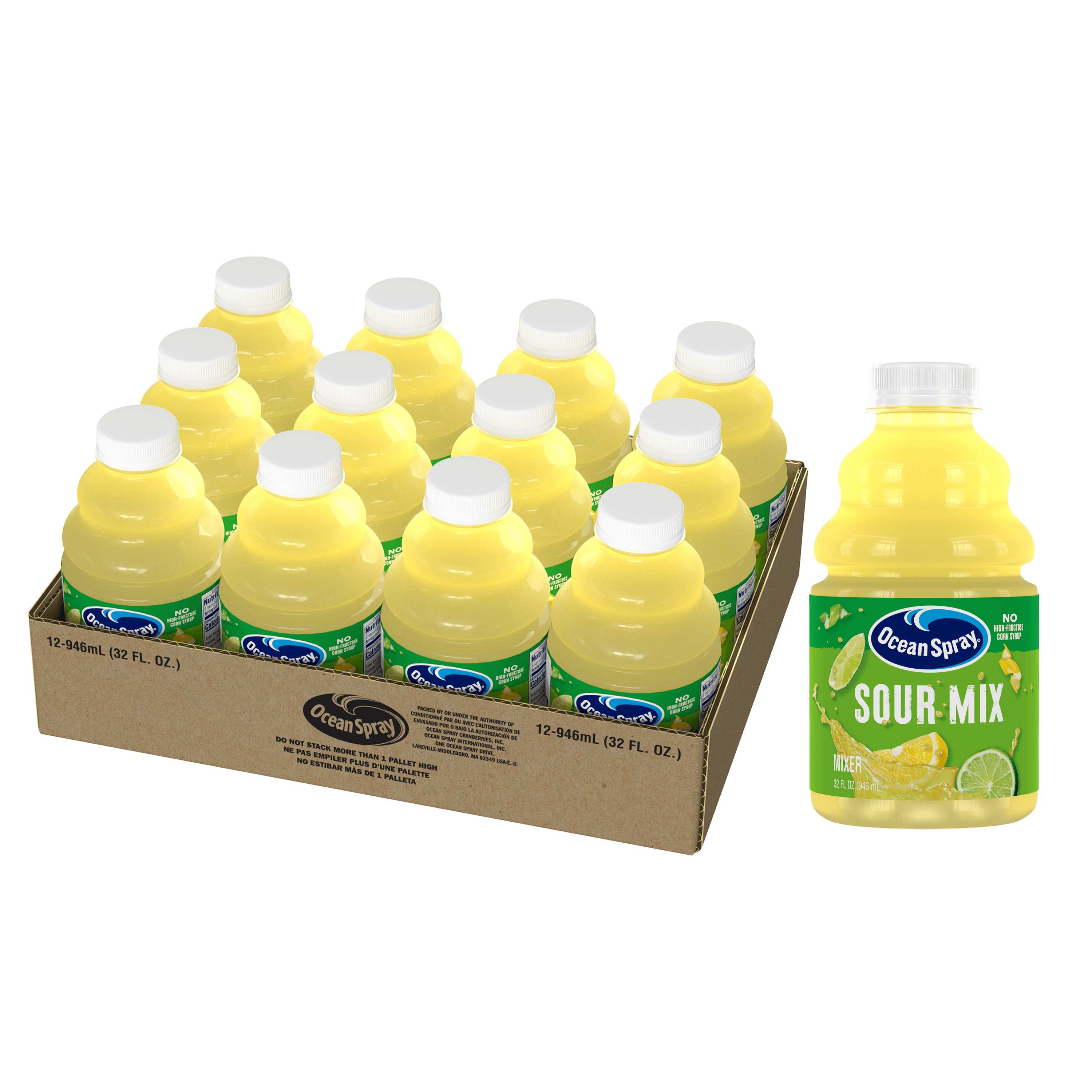 12 32oz OS Bar Pac Sour Mix Open Tray