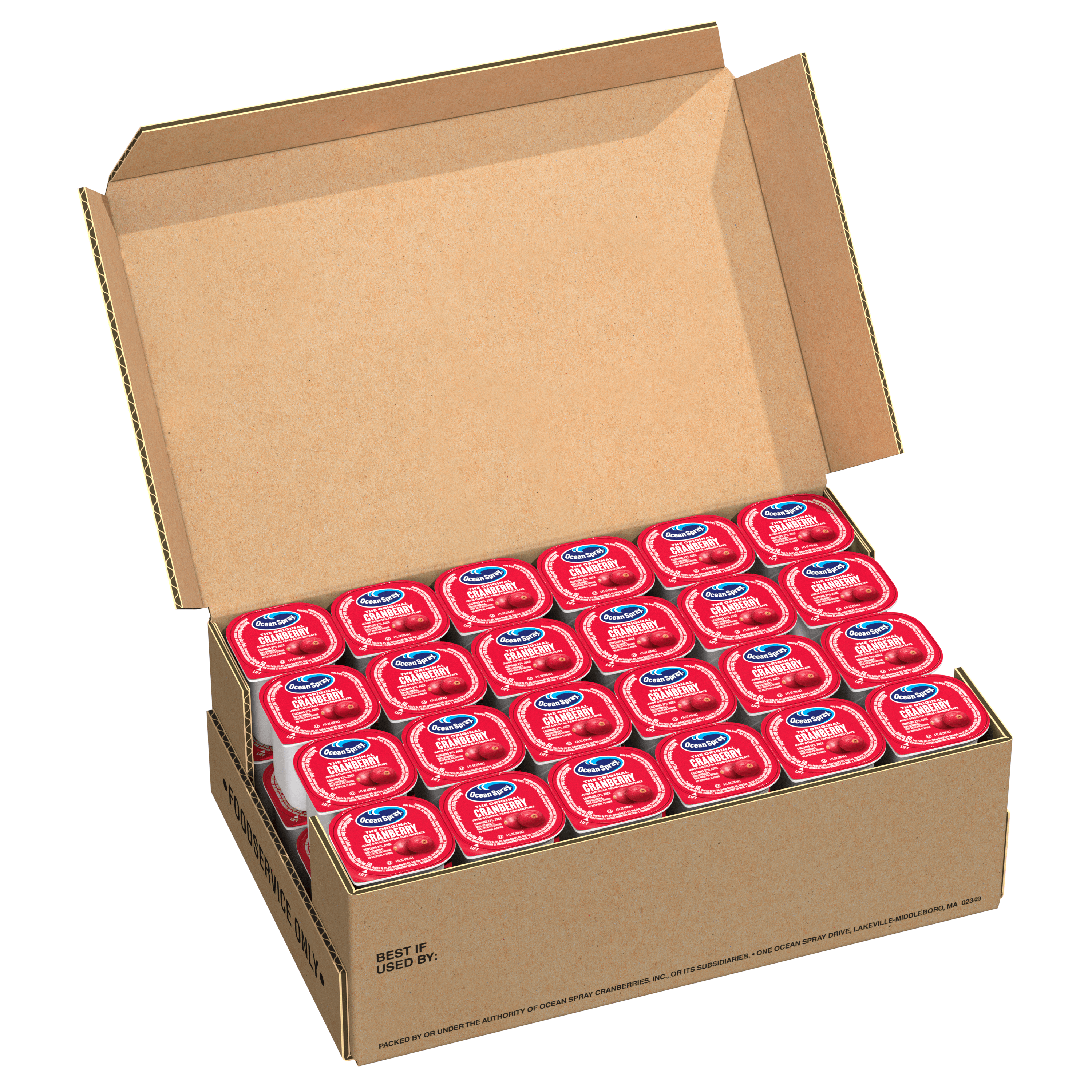 Cranberry 48ct open tray