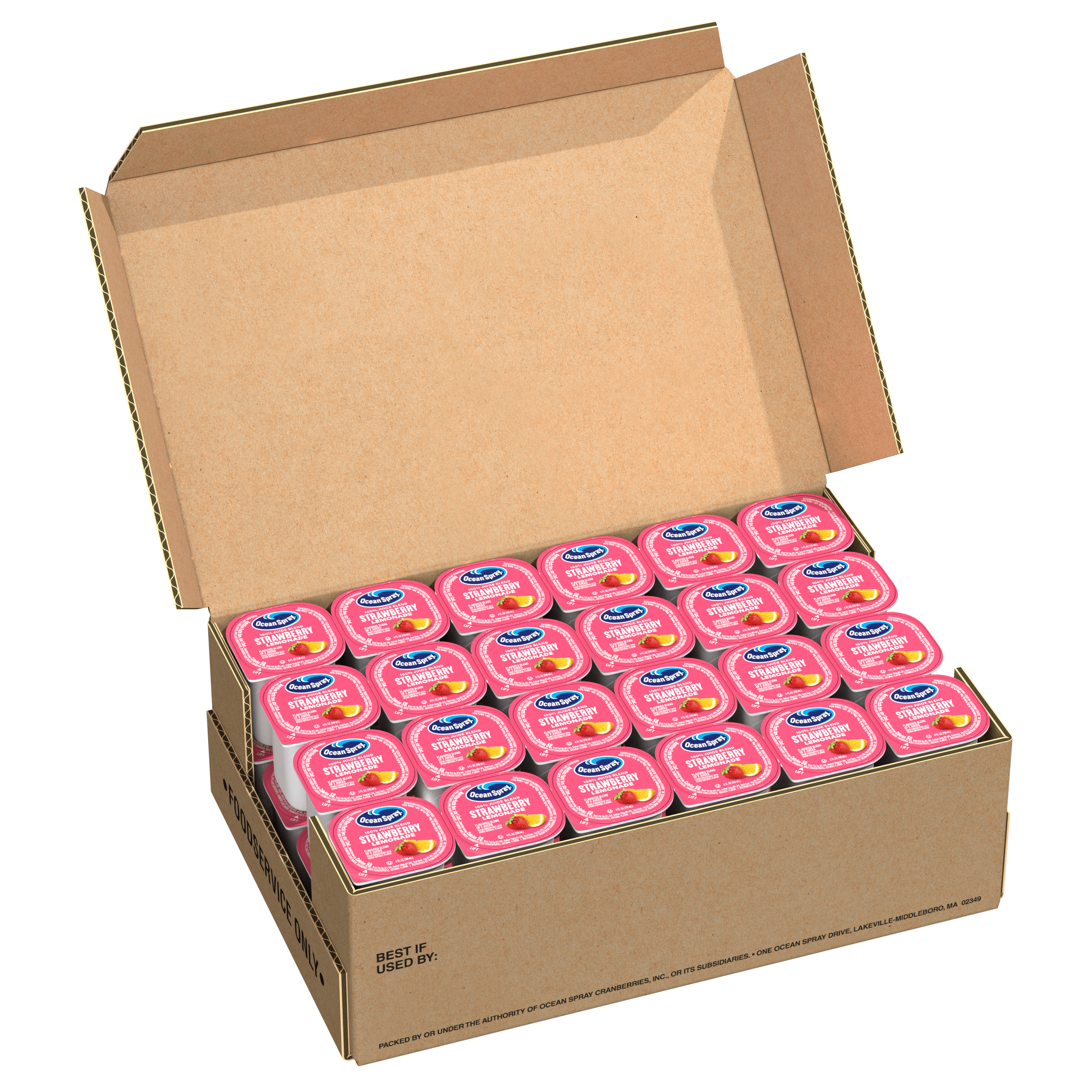 Straw Lemonade 48ct open tray